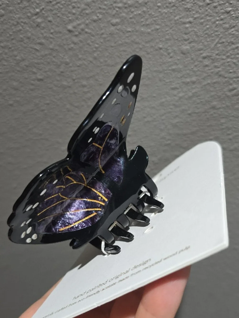 Solar Eclipse Limited Edition Purple Monarch Butterfly Hair Clip